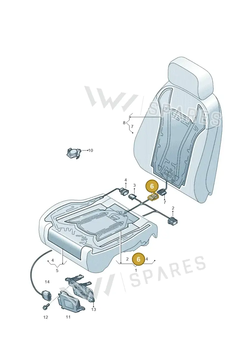 5K0972713 — Audi Q8 Quattro 3,0 (2018-) diagram 859963000, position 6
