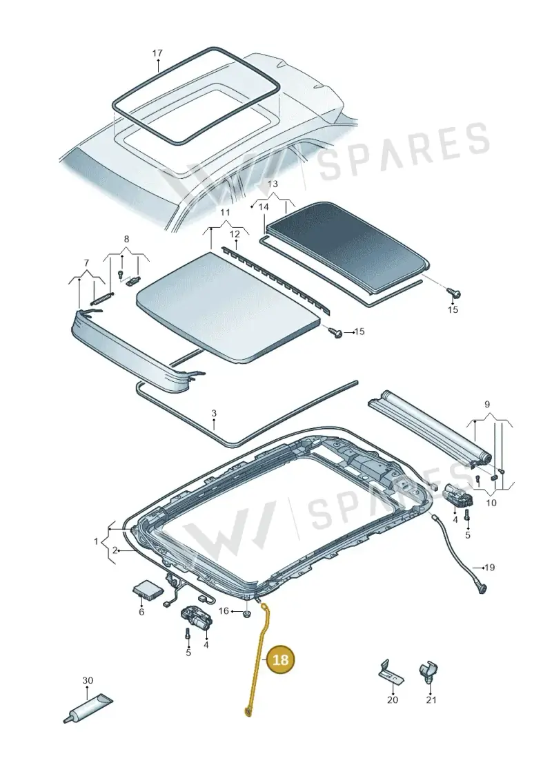 5LG877231 — Audi Q4 Sportback (2021-2022) diagram 89a877000, position 18
