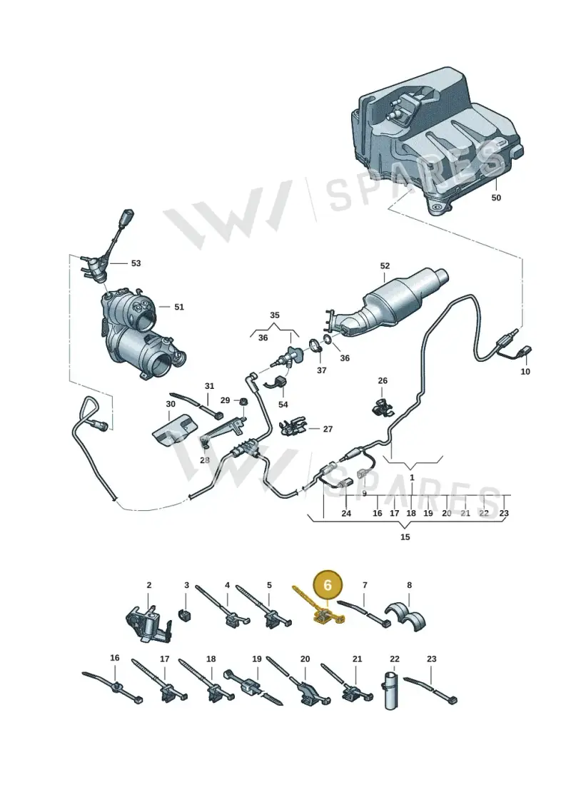 5M0971838 — Audi A5 Limo 2.0 (2024-) diagram 8wh201500, position 6