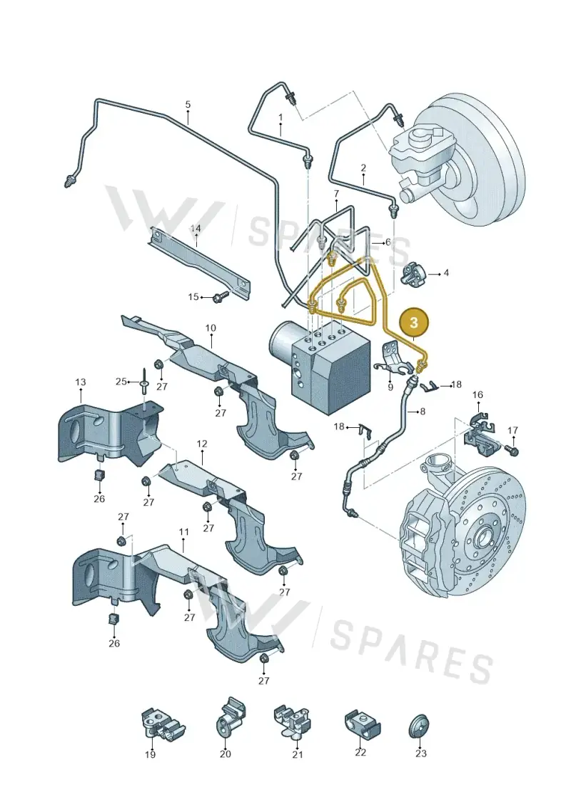 5N0614723B — Audi RSQ3 qu. 2.5 (2013-2018) diagram 764611200, position 3