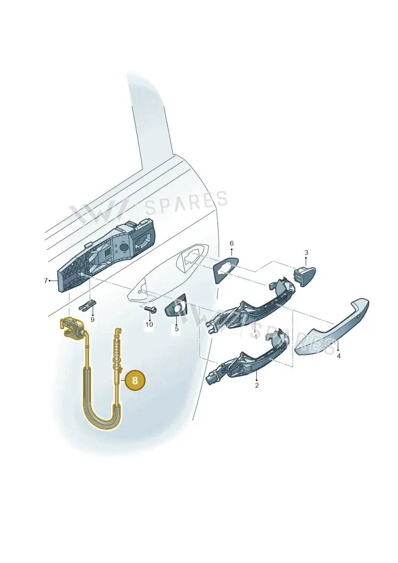 5N0837017D — Audi Q4 Sportback (2021-2022) diagram 596839000, position 8