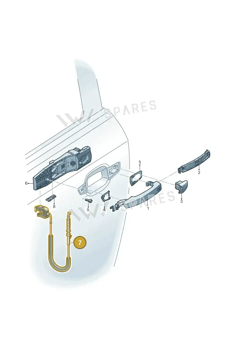 5N0837017D — Audi RS3 Limousine (2017-2020) diagram 745839000, position 7