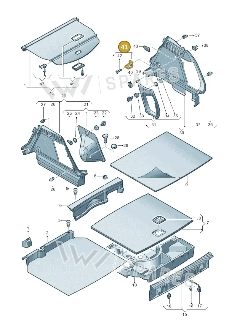 5N08642032ZZ — Audi Q3 2.0 TDI (2014-2019) diagram 855863900, position 41