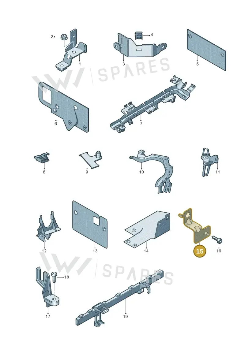 5N0971804 — Audi Q3 2.0 TDI (2014-2019) diagram 855971000, position 15