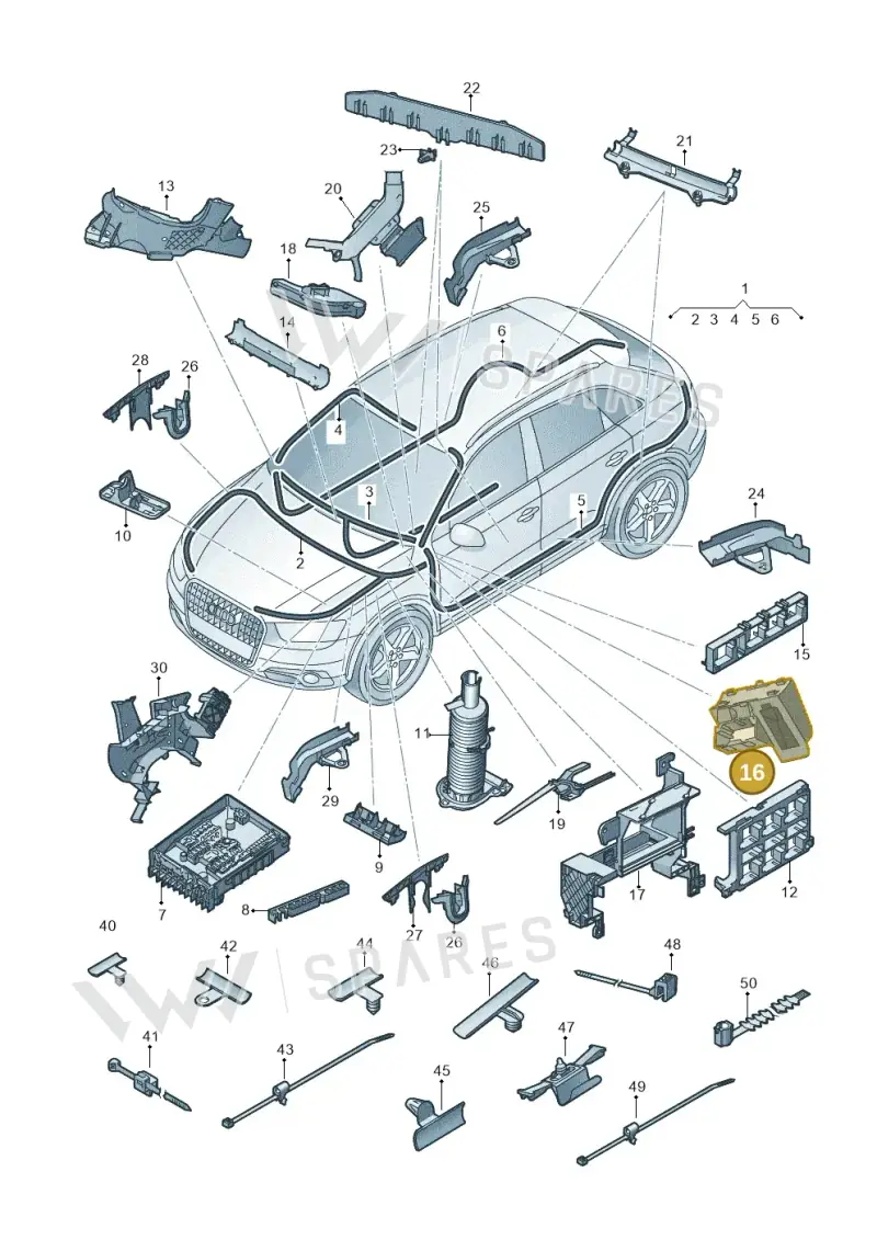 5N0971845E — Audi Q3 1.4 (2016-) diagram 728971800, position 16