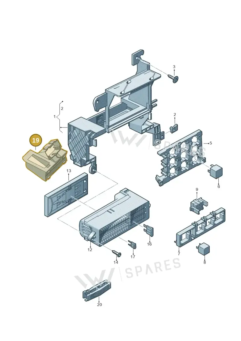 5N0971845E — Audi Q3 1.4 (2016-) diagram 728937000, position 19