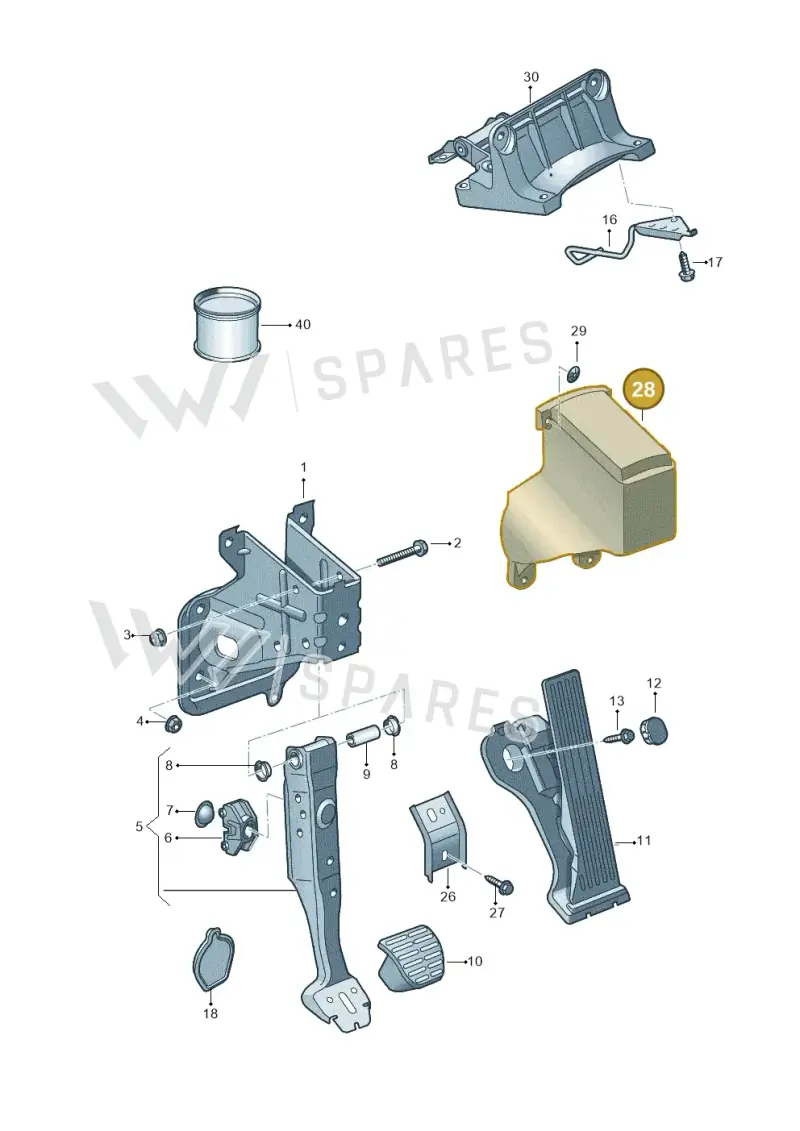 5N1721793 — Audi RSQ3 qu. 2.5 (2013-2018) diagram 764721600, position 28
