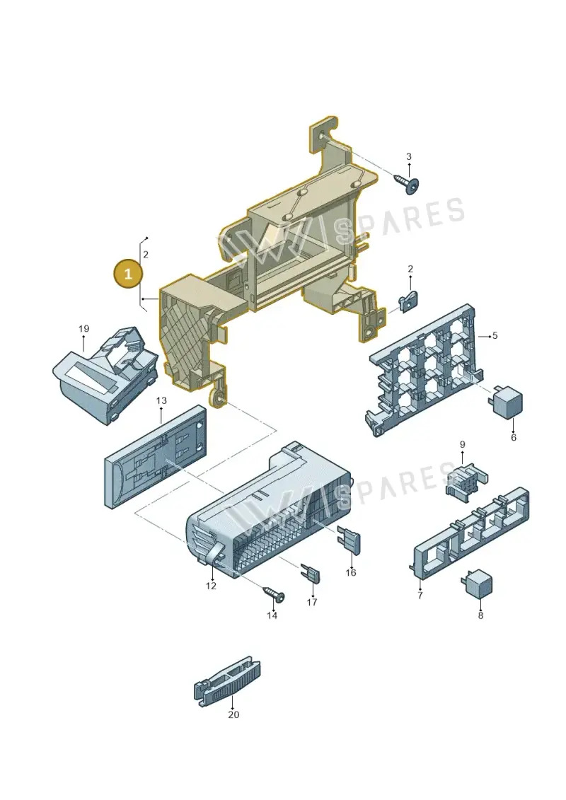 5N1959503C — Audi Q3 1.4 (2016-) diagram 728937000, position 1