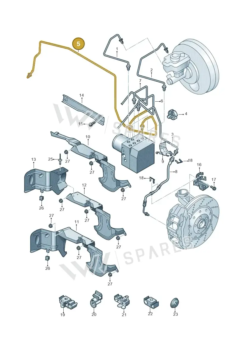 5N2614724B — Audi RSQ3 qu. 2.5 (2013-2018) diagram 764611200, position 5