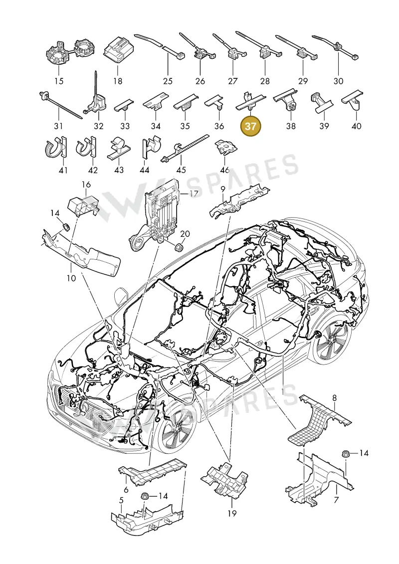 5P0971848B — Audi Q6 e-tron (2023-) diagram f5s971800, position 37