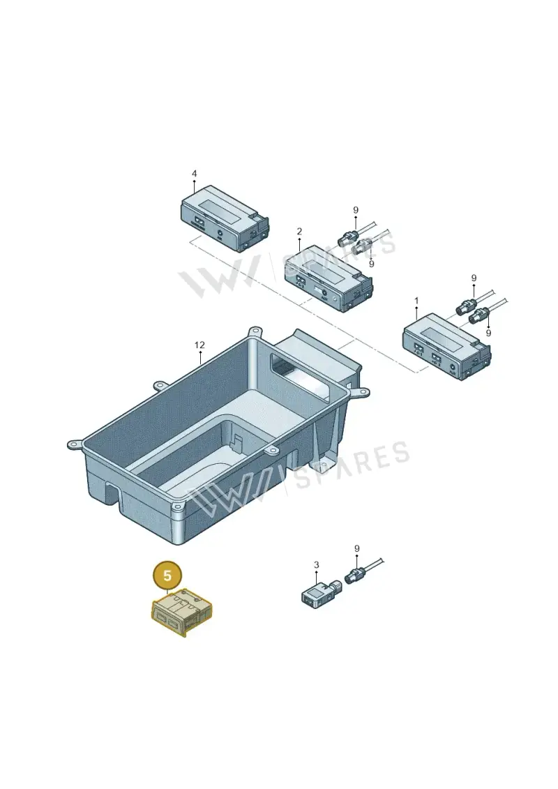 5Q0035726L — Audi RS4 Avant (2017-) diagram 438035380, position 5