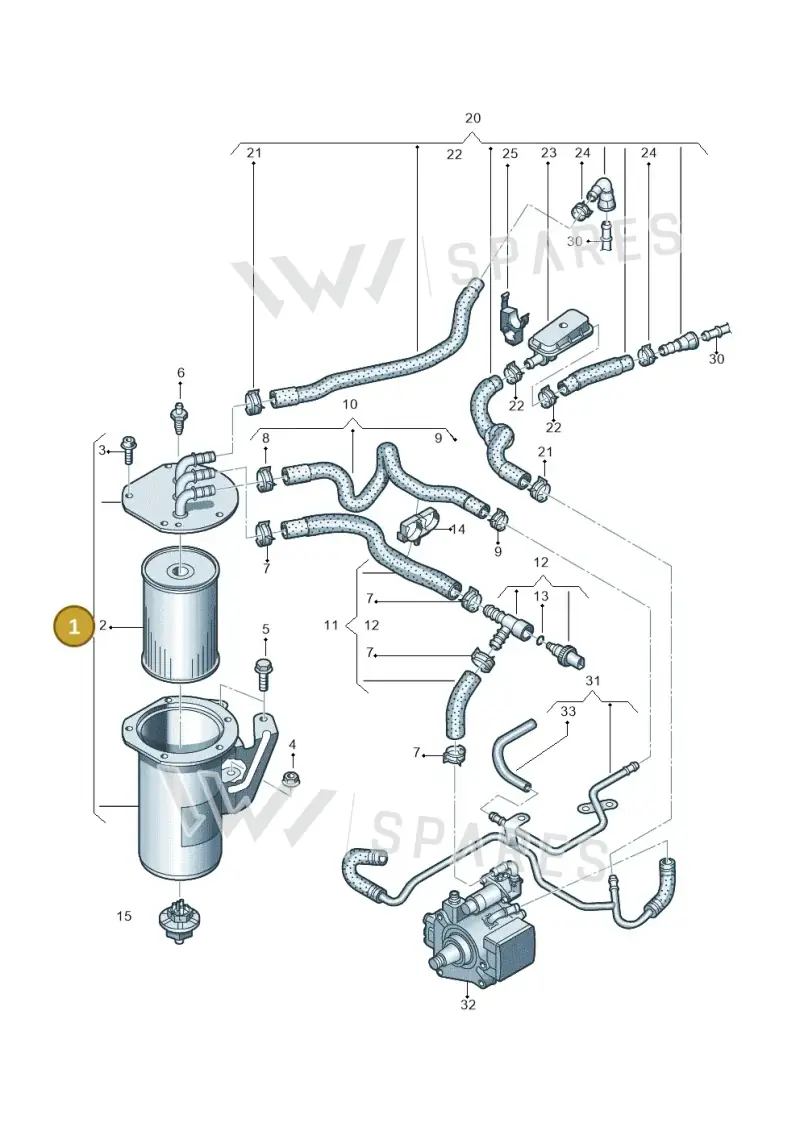 5Q0127400S — Audi Q2 2.0 TDI (2016-2018) diagram 745127400, position 1