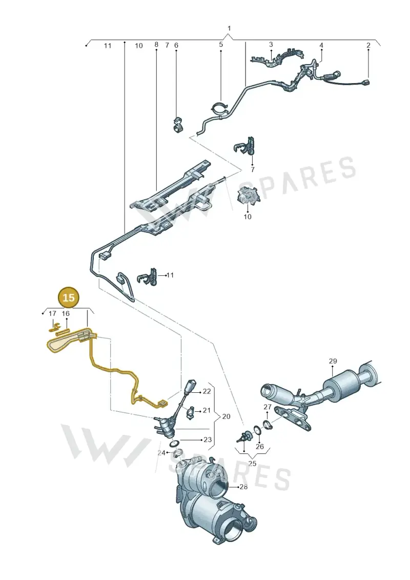 5Q0131960 — Audi Q2 2.0 TDI (2016-2018) diagram 803201073, position 15