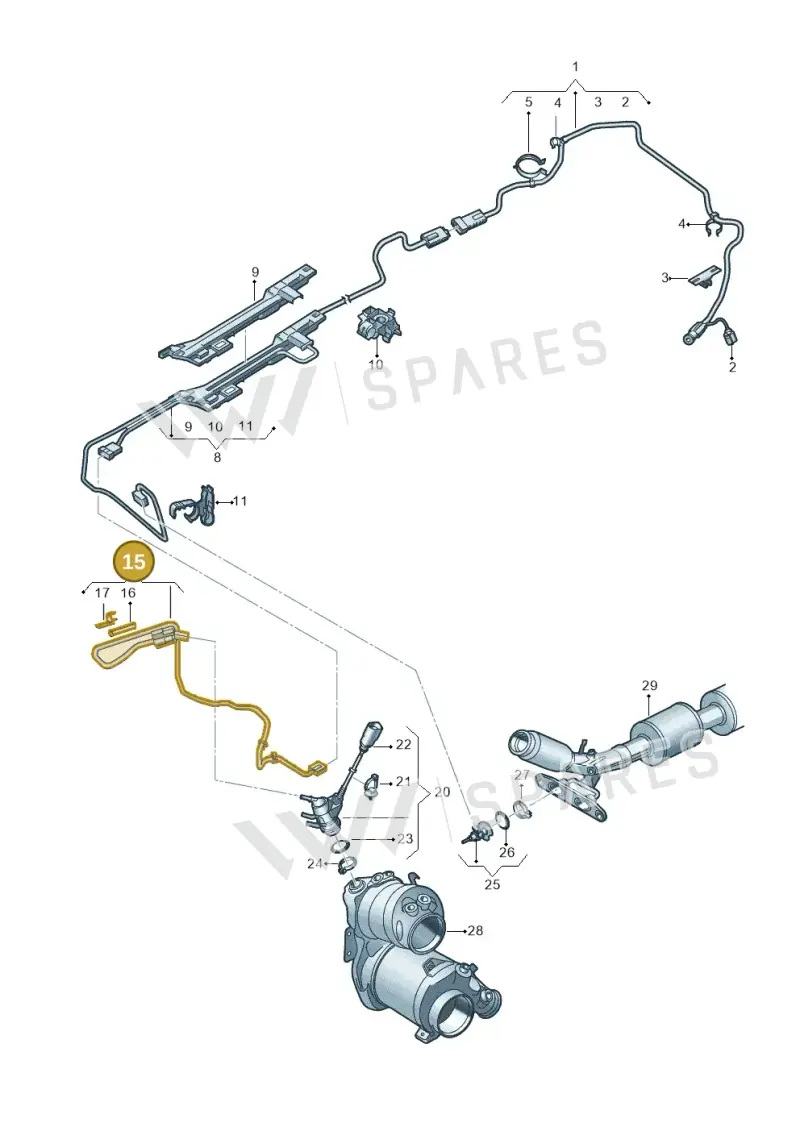 5Q0131984AD — Audi A3 Sportback (2019-2021) diagram 596201410, position 15