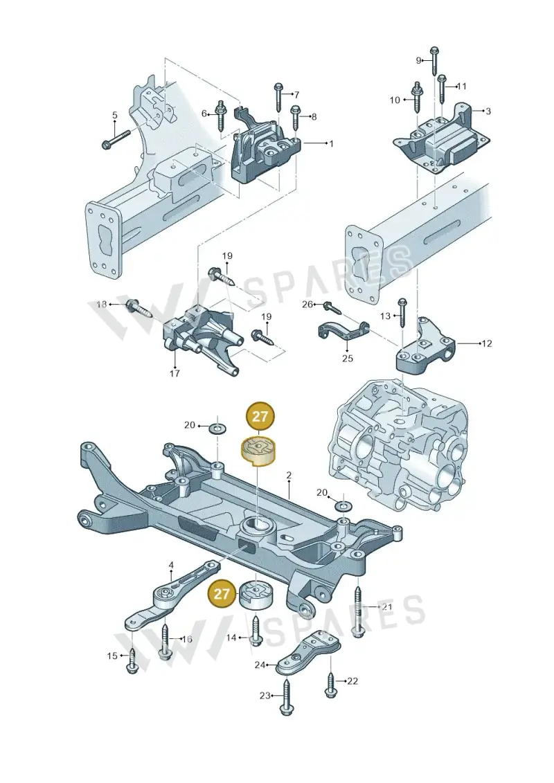 5Q0198037B — Audi A3 Sportback (2016-2020) diagram 745199550, position 27
