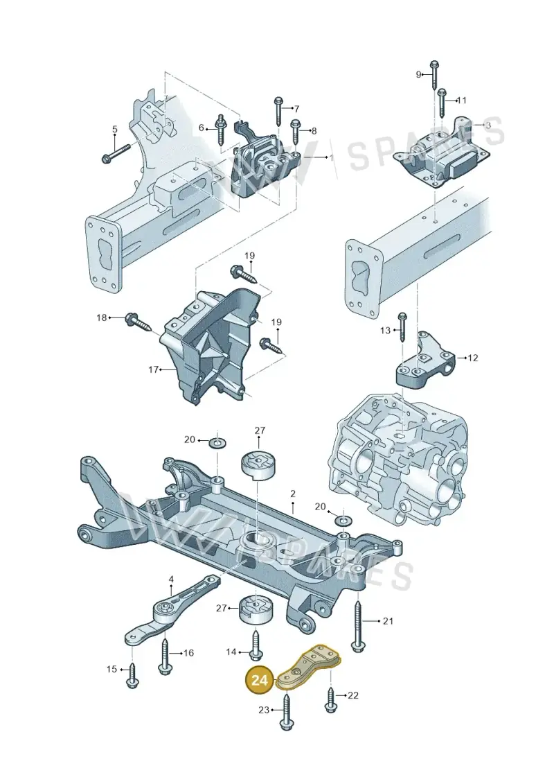 5Q0199518D — Audi A3 Sportback (2012-2016) diagram 745199070, position 24