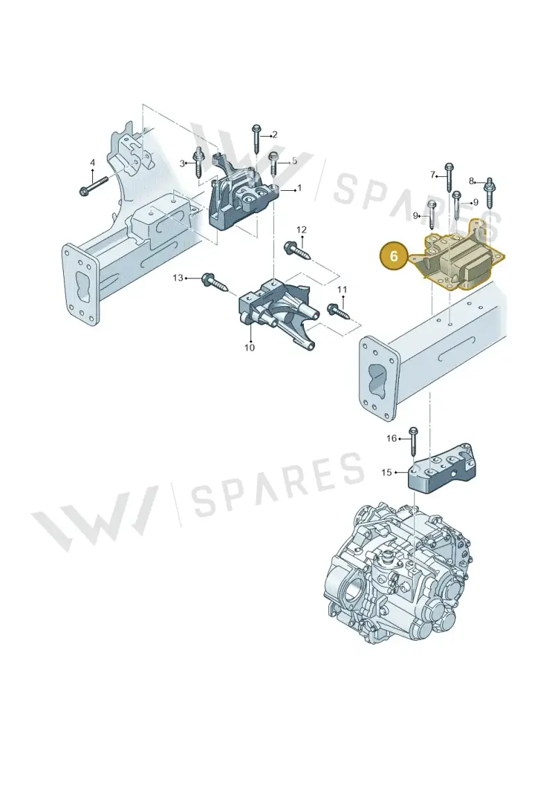 5Q0199555BD — Audi A3 Sportback (2019-2021) diagram 793199650, position 6