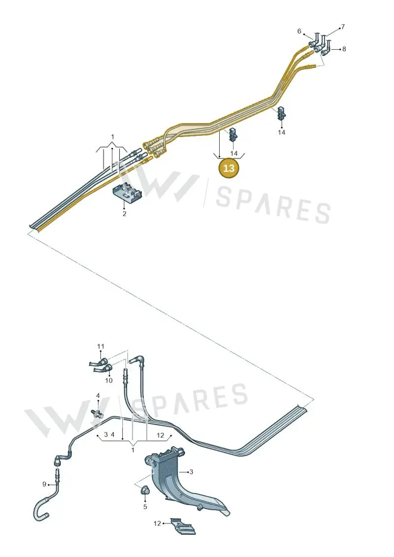 5Q0201079L — Audi A3 Sportback (2019-2021) diagram 596201230, position 13