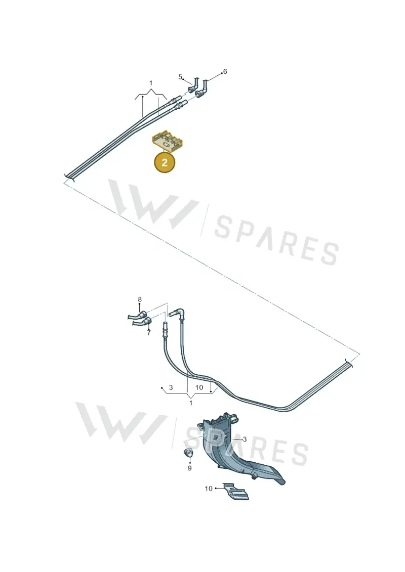 5Q0201449E — Audi A3 Sportback (2019-2021) diagram 596201200, position 2