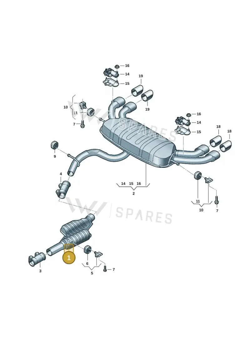 5Q0253409AP — Audi Q2 2.0 TDI (2016-2018) diagram 803253087, position 1