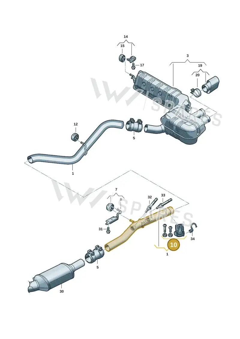 5Q0253692B — Audi A5 Limo 2.0 (2024-) diagram 8wk253920, position 10