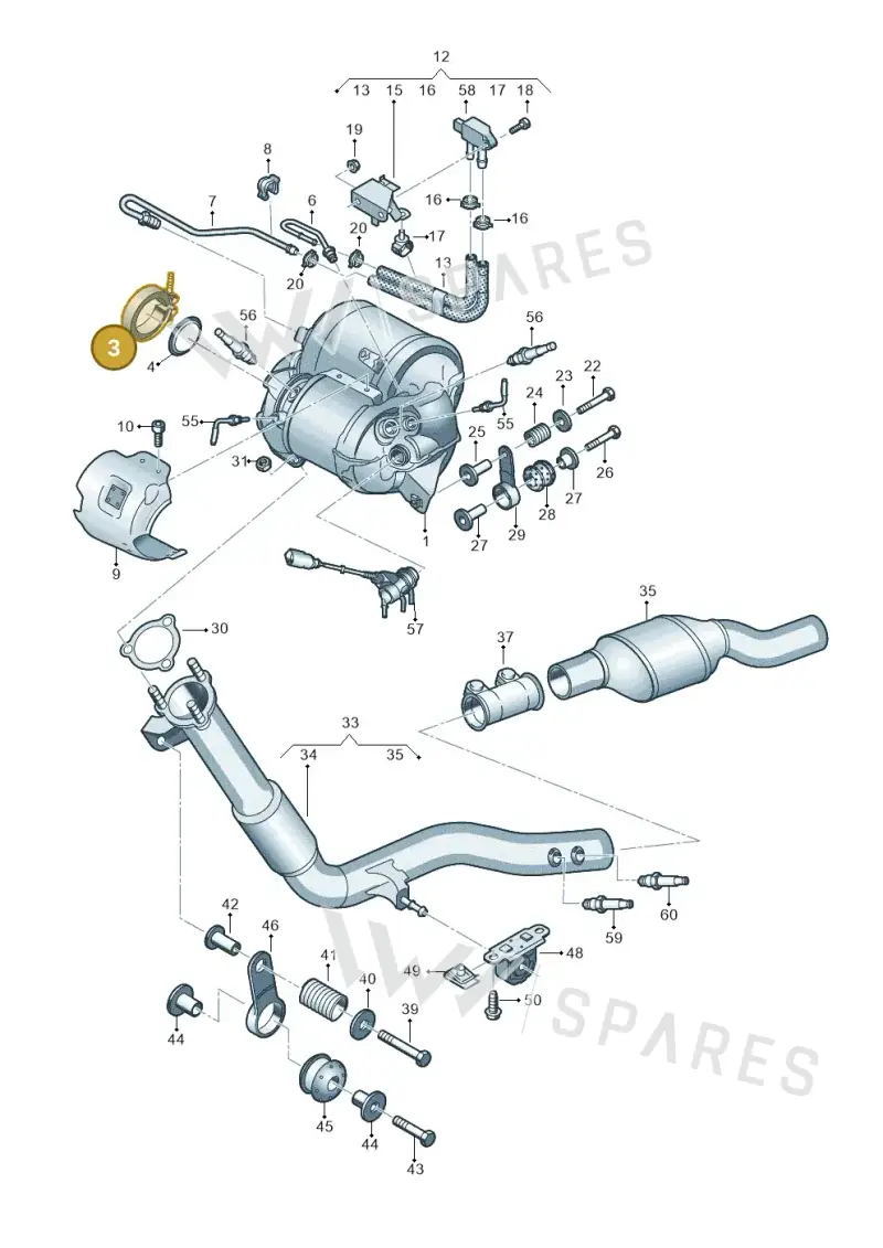 5Q0253725C — Audi Q8 Quattro 3,0 (2018-) diagram 859253680, position 3