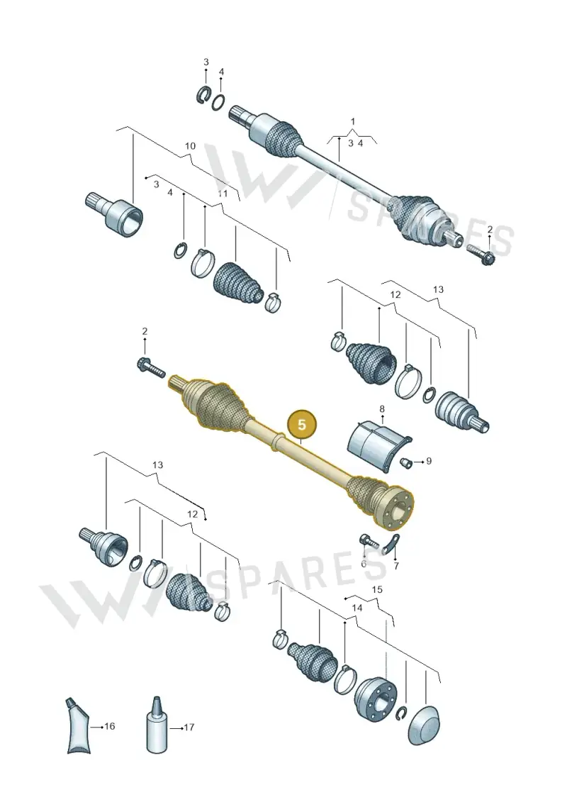 5Q0407272DH — Audi Q2 2.0 TDI (2016-2018) diagram 803407250, position 5