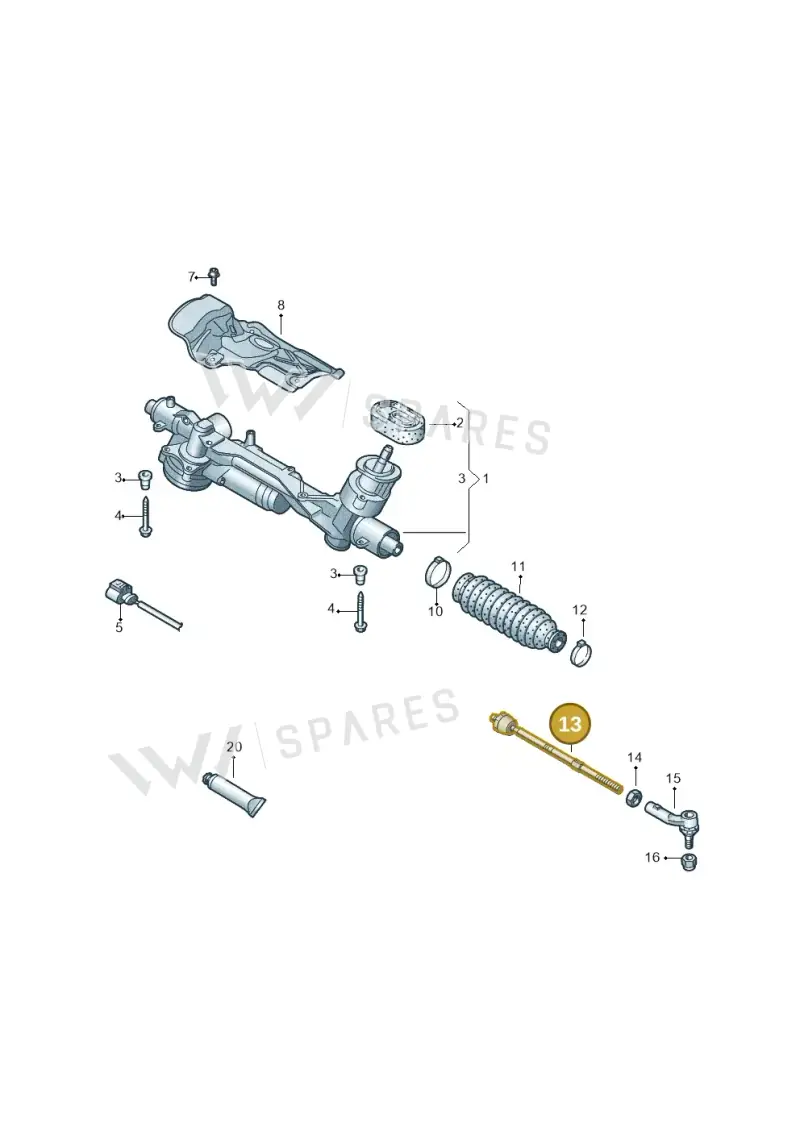 5Q0423810 — Audi RSQ3 Sportback (2019-2024) diagram 780423000, position 13