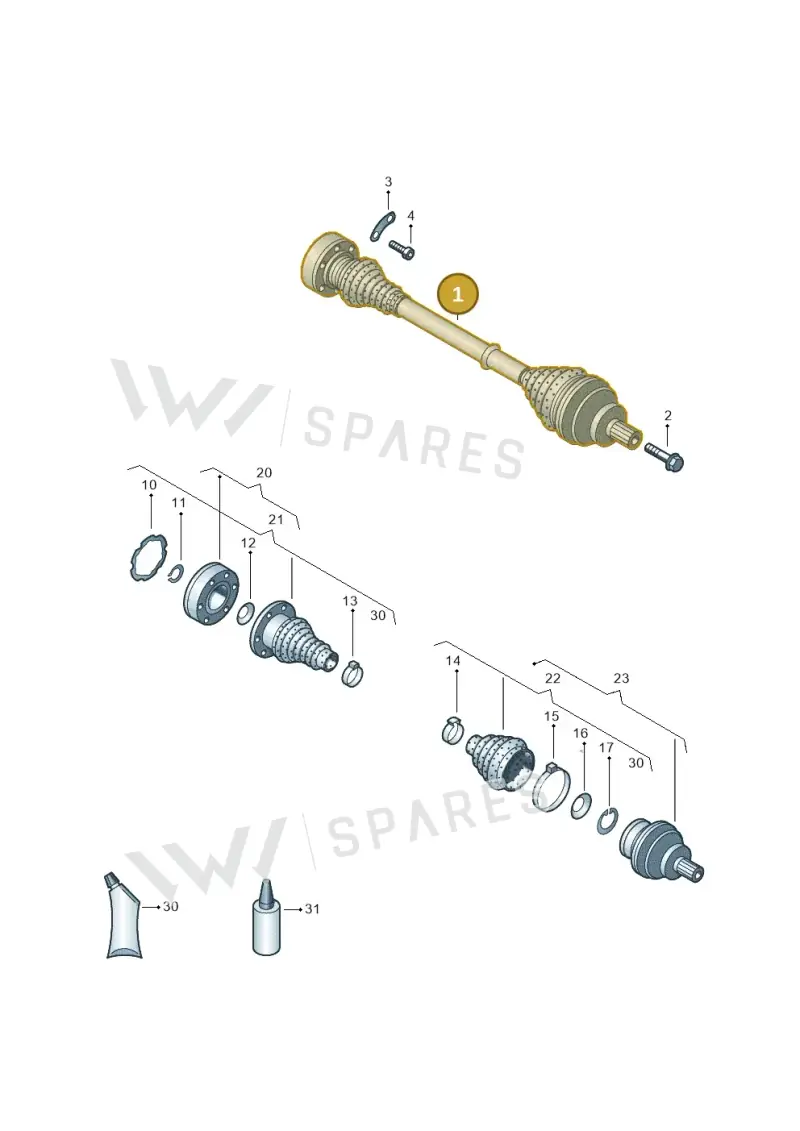 5Q0501203A — Audi A3 Sportback (2016-2020) diagram 656501100, position 1