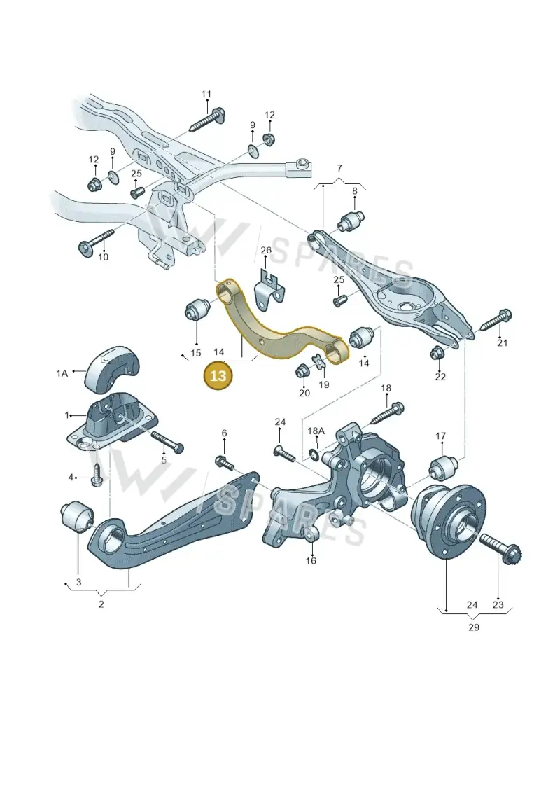 5Q0505323D — Audi RSQ3 Sportback (2019-2024) diagram 746505300, position 13