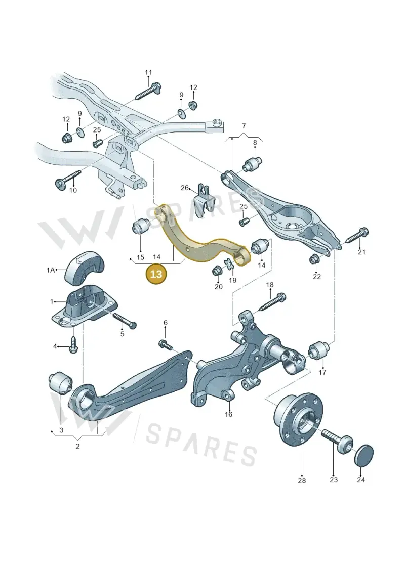 5Q0505323D — Audi A3 Sportback (2019-2021) diagram 827505005, position 13