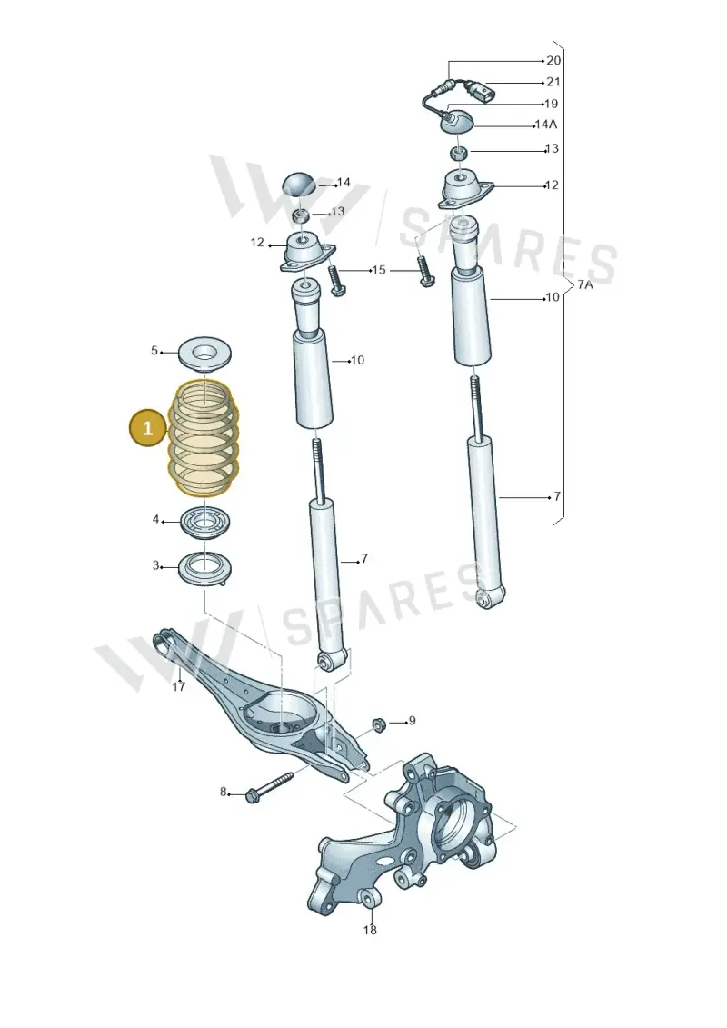 5Q0511115FN — Audi A3 Sportback (2012-2016) diagram 745511100, position 1