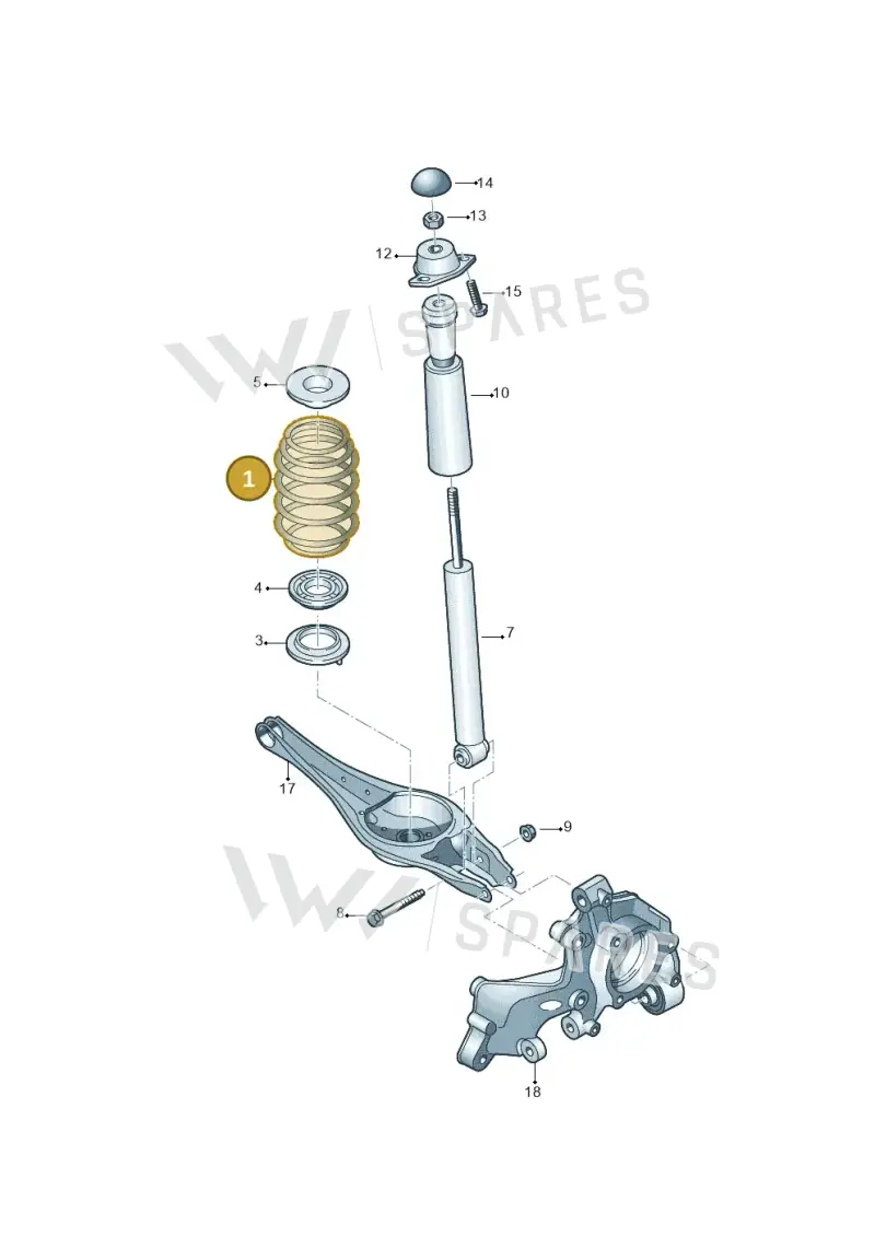 5Q0511115FN — Audi A3 Sportback (2016-2020) diagram 850511000, position 1