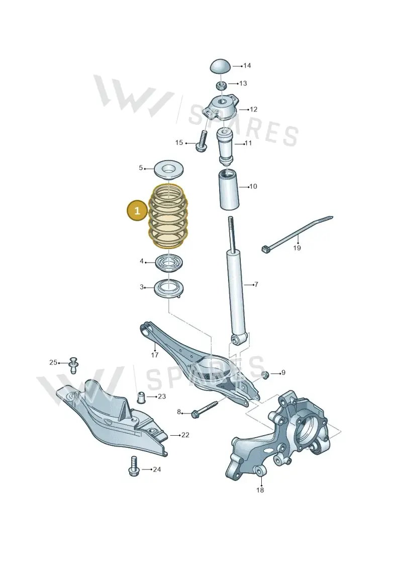 5Q0511115FN — Audi A3 Sportback (2019-2021) diagram 746511050, position 1