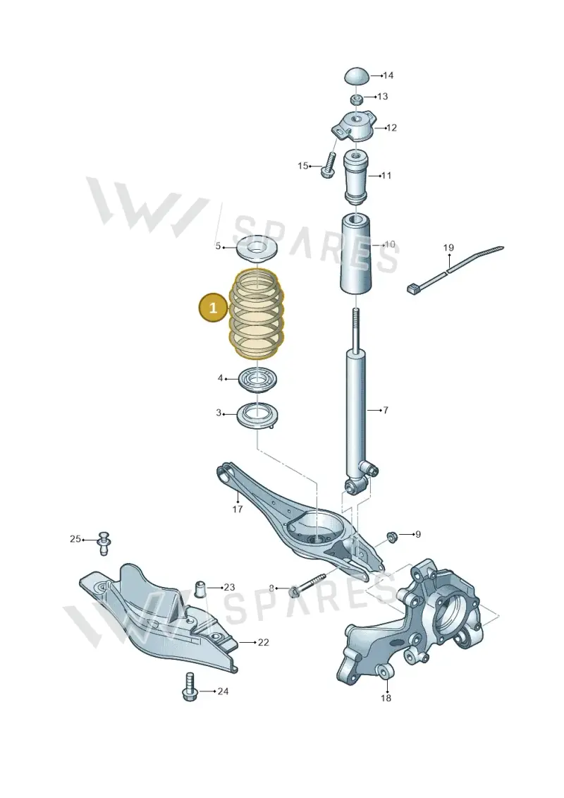 5Q0511115NK — Audi A3 Sportback (2019-2021) diagram 746511150, position 1