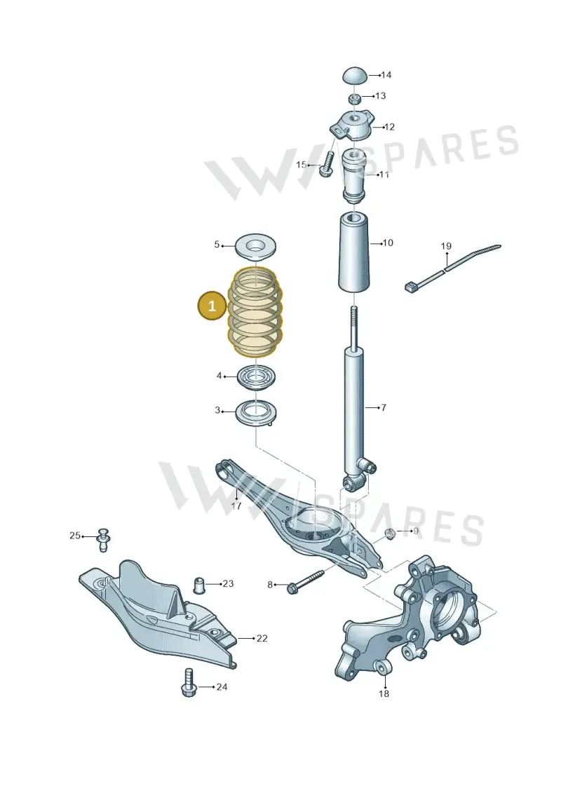5Q0511115NL — Audi A3 Sportback (2019-2021) diagram 746511150, position 1