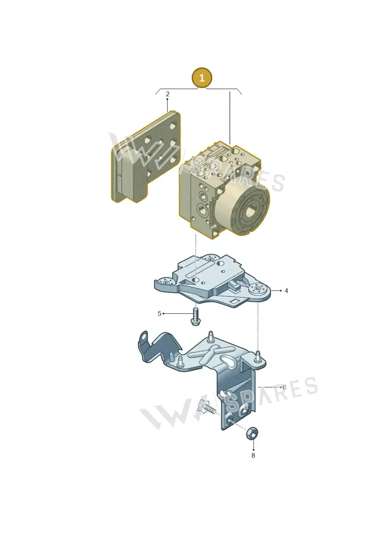 5Q0614517ALBEF — Audi A3 Sportback (2012-2016) diagram 774614000, position 1