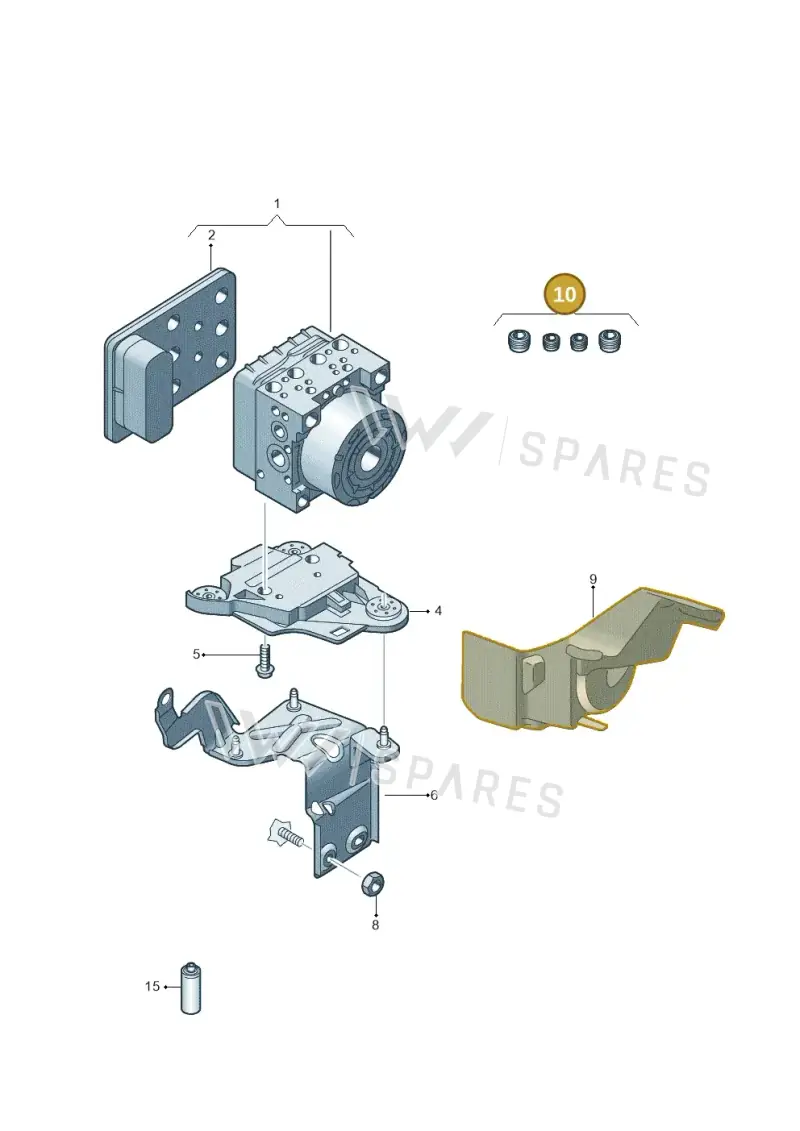 5Q0698311 — Audi Q4 Sportback (2021-2022) diagram 746614000, position 10