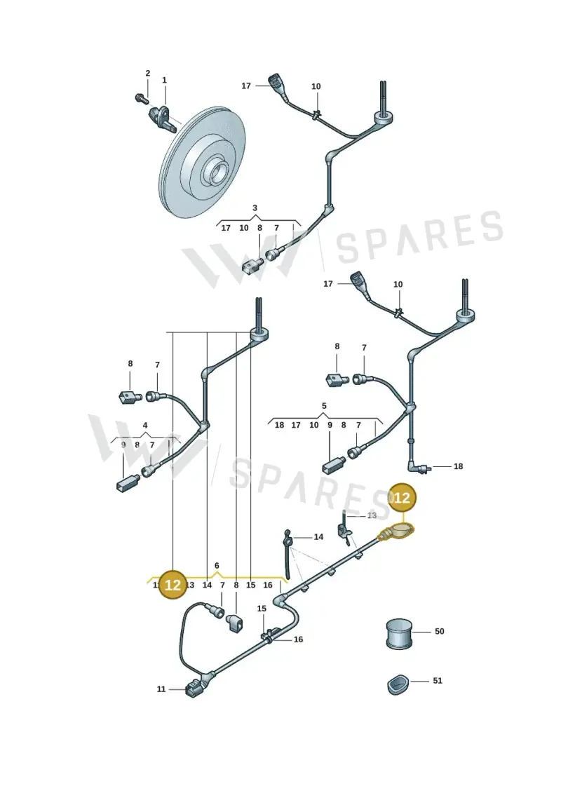 5Q0711487G — Audi Q6 (2022-) diagram 3ch927000, position 12