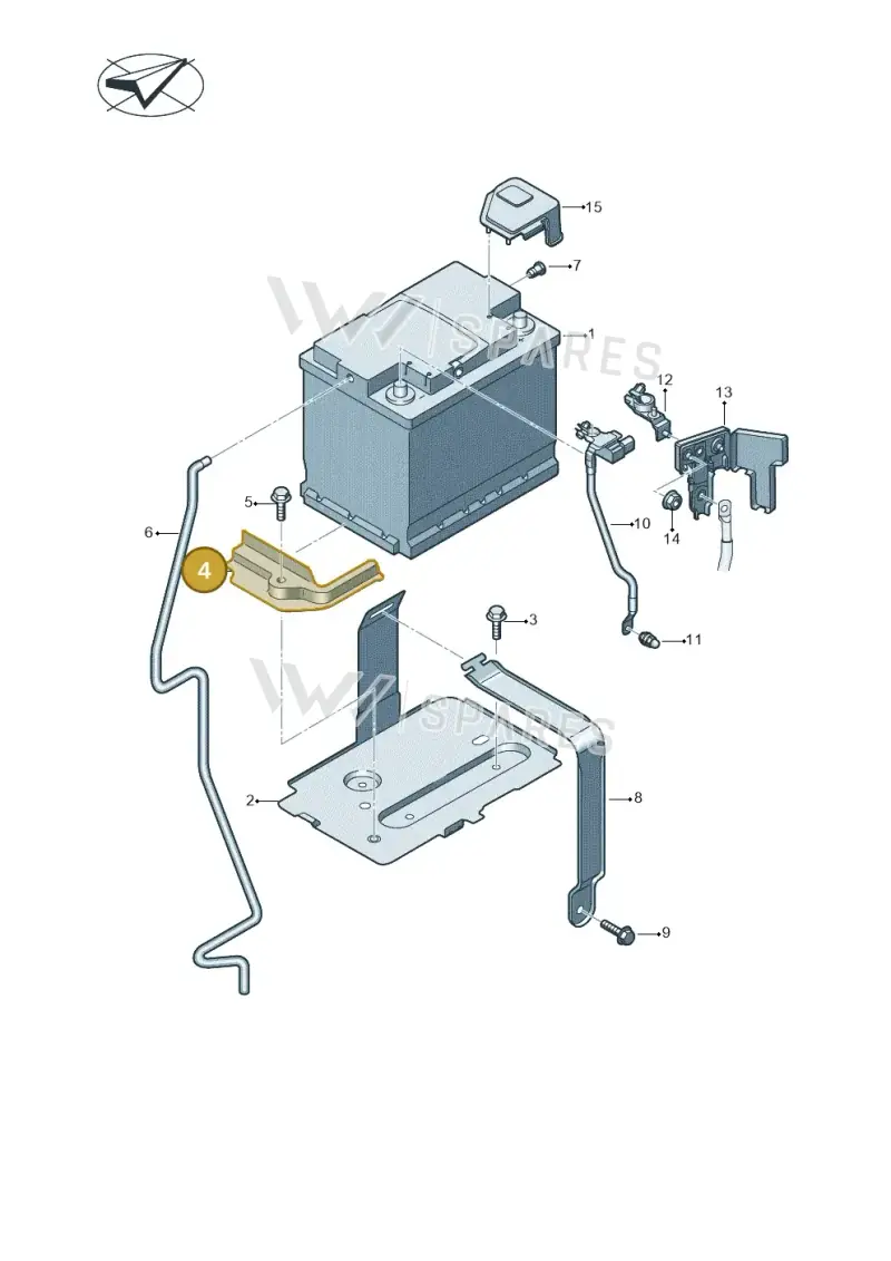 5Q0803123B — Audi Q3 quattro (2018-2019) diagram 597915020, position 4