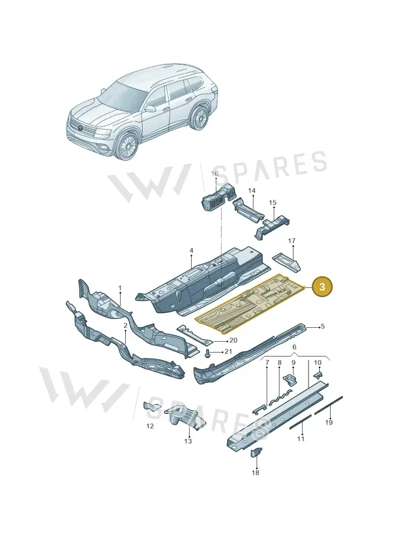 5Q0803206D — Audi Q6 (2022-) diagram 809803100, position 3