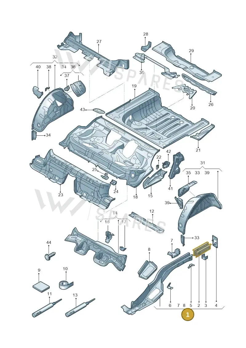 5Q0803501AF — Audi A3 Sportback 1.4 (2014-) diagram 785803016, position 1