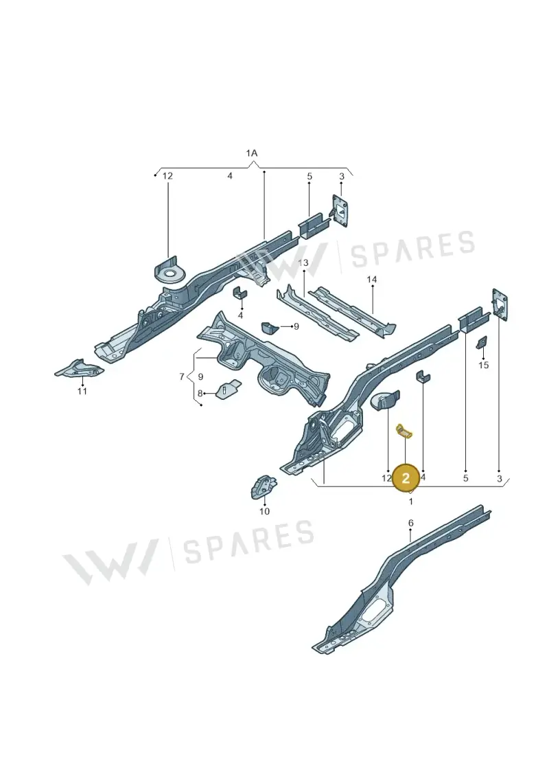 5Q0803672 — Audi A3 Cabrio (2016-2020) diagram 778803100, position 2