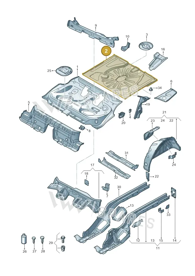 5Q0813116L — Audi Q2 2.0 TDI (2016-2018) diagram 803803110, position 2