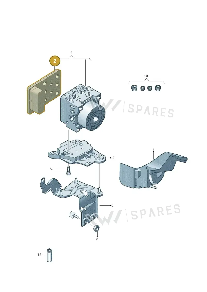 5Q0907379DNREP — Audi Q3 quattro (2018-2019) diagram 746614000, position 2