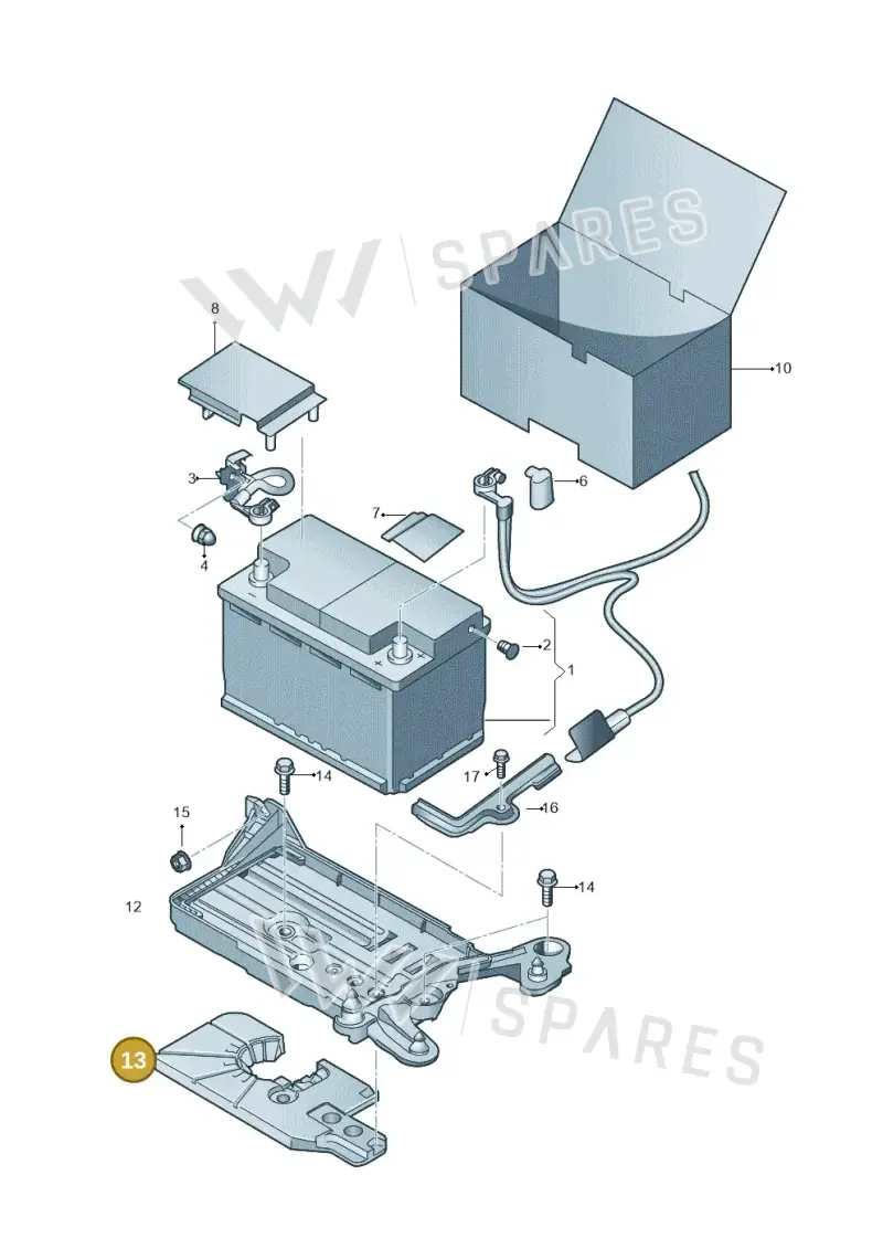 5Q0915325D — Audi A3 Sportback (2016-2020) diagram 745915000, position 13