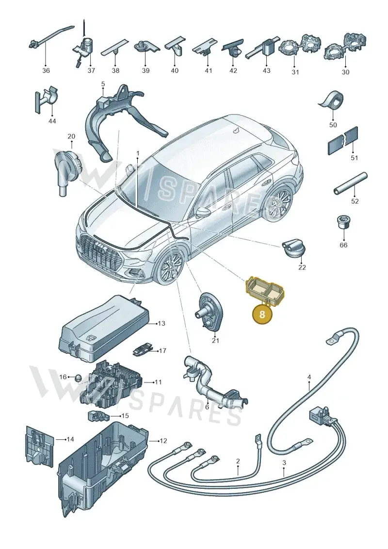 5Q0937545 — Audi Q4 Sportback (2021-2022) diagram 89a971850, position 8