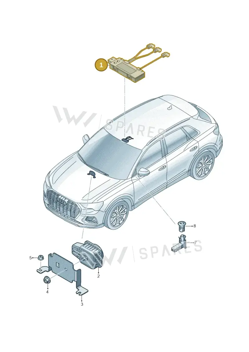 5Q0951172A — Audi Q4 Sportback (2021-2022) diagram 89a951400, position 1