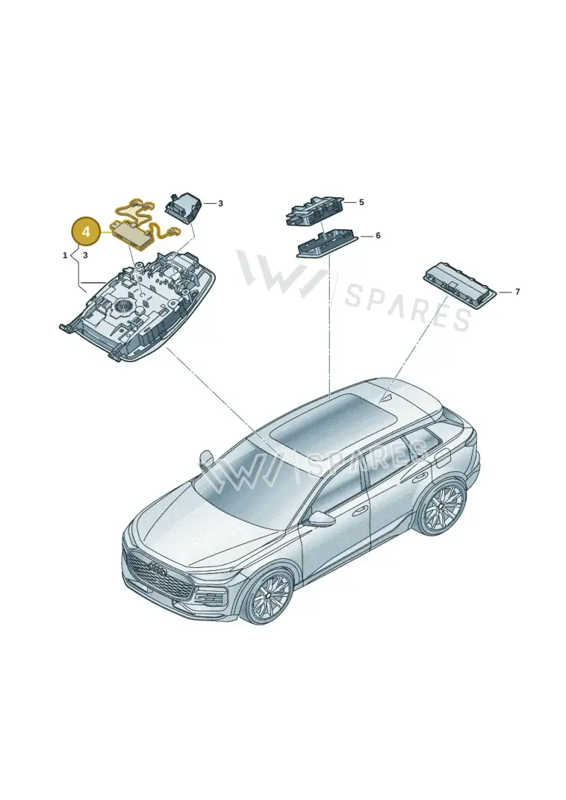5Q0951172C — Audi A5 Limo 2.0 (2024-) diagram f5s947000, position 4