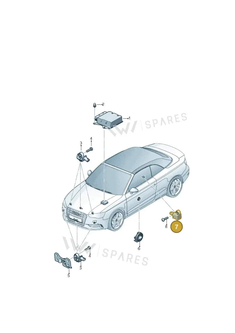 5Q0959352 — Audi A3 Cab. 1.4 (2013-2016) diagram 778959300, position 7